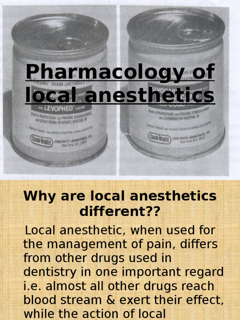 Local Anesthetics PDF Anesthesia Injection (Medicine)