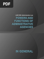 Download Powers and Functions of Administrative Agencies by sel_8 SN171066508 doc pdf