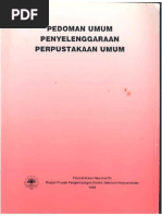 Pedoman Umum Penyelenggaraan Perpustakaan Umum