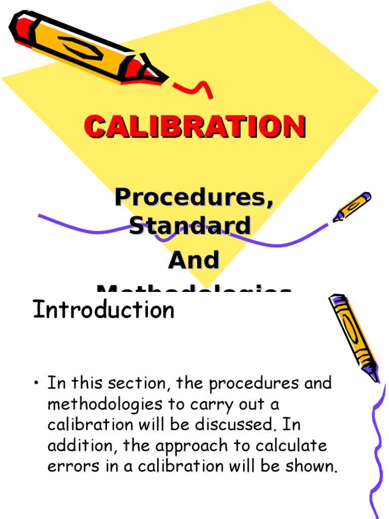Calibration Calibration Accuracy And Precision