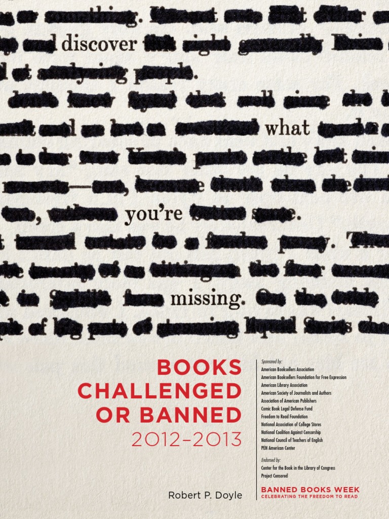 Banned books 20122013 Censorship First Amendment To The United