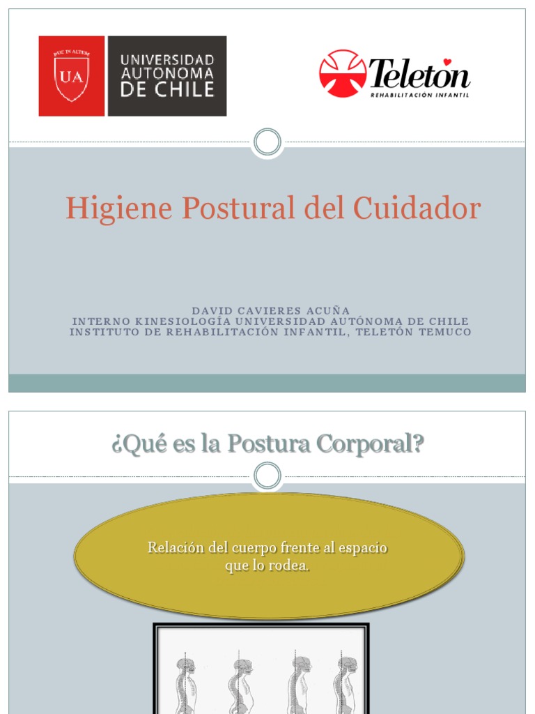 Higiene Postural para Cuidadores | PDF | Dolor lumbar | Salud y bienestar