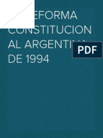 La Reforma Constitucional de 1994