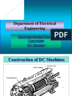 Department of Electrical Engineering: Electromechanical Energy Conversion DC Machine