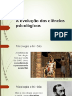 A evolução das ciências psicológicas