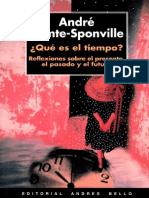 André Comte-Sponville - Qué Es El Tiempo