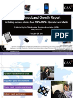 GSA Mobile Broadband Growth Report Feb 2011