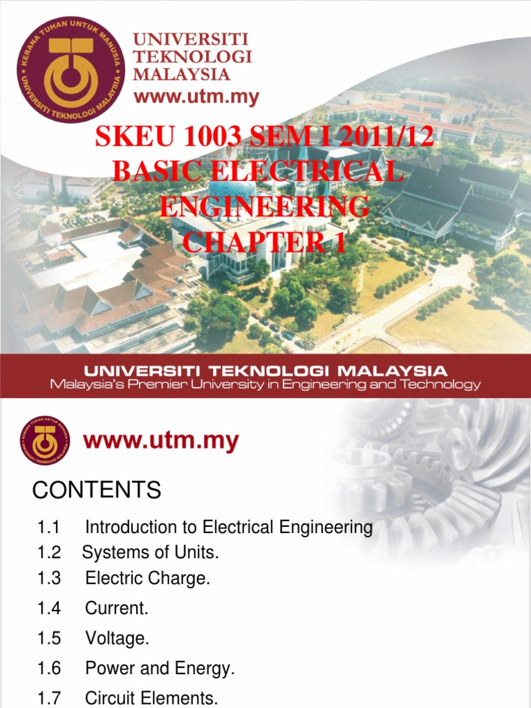 Basic Electrical Engineering Concepts | PDF | Electric Current ...