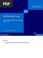 SAP Workflow Course: Section 5B-1: Workflow Configuration