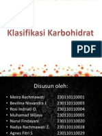 klasifikasi karbohidrat