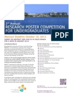 Extended Research Poster Competition Deadline