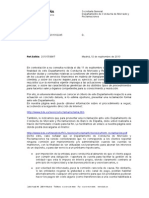 Carta Del Banco de España Desautorizando El Cobro de Comisiones de Mantenimiento y Administración en Las Cuentas Utilizadas Exclusivamente para El Pago de La Hipoteca