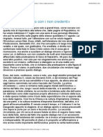 «È venuto il tempo di un dialogo aperto con i non credenti» | Chiesa | www.avvenire.it