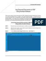 Converting Scanned Documents To PDF Using Acrobat Software