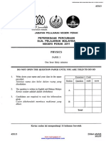 SPM Trial 2011 Physics p3 Perak