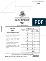 Spm Trial 2012 Physics p2p3 Mrsm