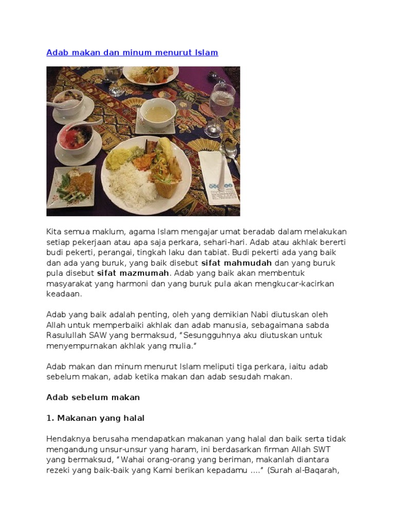 Adab Makan 3 Pdf