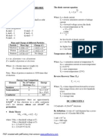 ELECTRONICS Formulas and Concepts