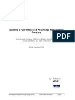 Building A Fully Integrated Knowledge Management Solution