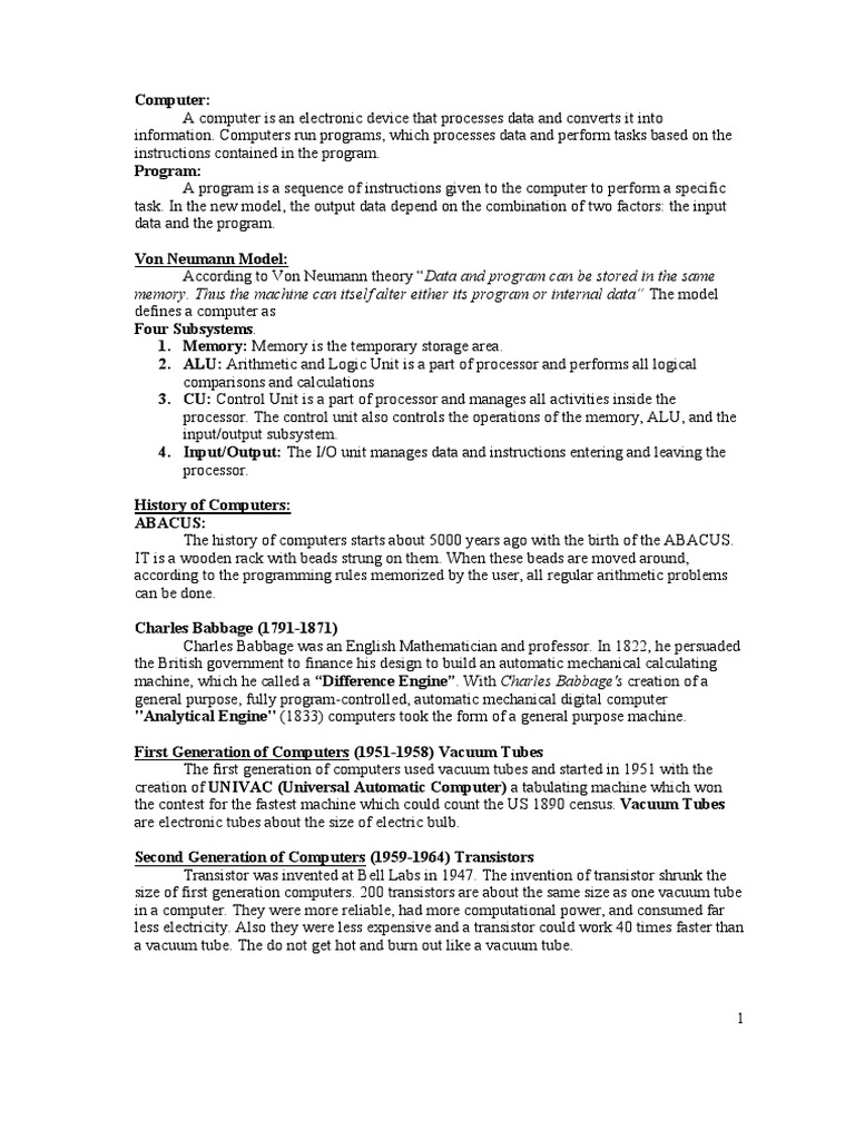 Computer Hardware Fundamentals Notes Bios Booting