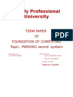 Parking Record System