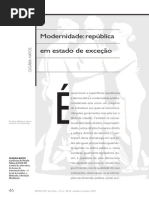 Modernidade - república em Estado de exceção - Olgária matos