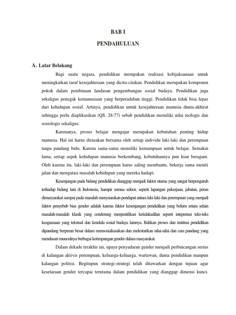 Makalah Sosiologi Gender