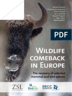 WILDLIFE COMEBACK IN EUROPE The Recovery of Selected Mammal and Bird Species