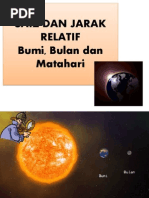 Skala Saiz Bumi Dan Matahari