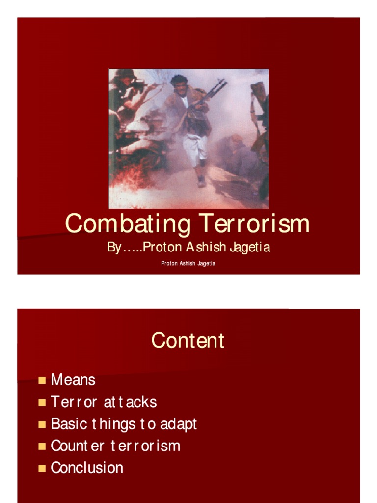 Strategies for Combating Terrorism | PDF