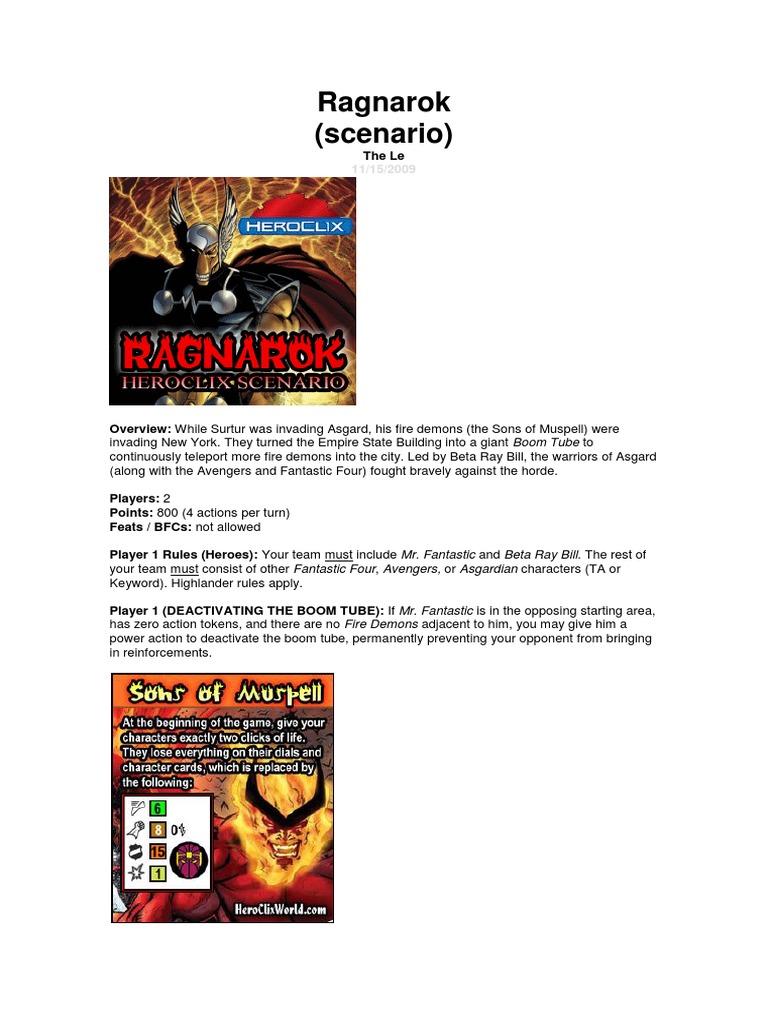 Ragnarok HCR: Heroes vs. Fire Demons | PDF | Leisure
