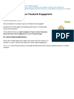 Improve Your Facebook Engagement