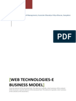 Web Technologies - E Business Models