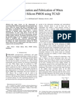 Characterization and Fabrication of 90nm - Using - Tcad