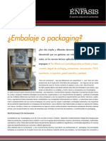 ¿Embalaje o packaging?