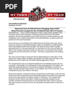 Download Statement from Portland Pirates Managing OwnerCEO Brian Petrovek on plans for the Portland Pirates 2013-14 Season by Portland Pirates SN171220654 doc pdf