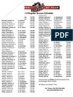 2013-14 Season Schedule - Lewiston