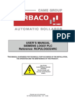 User'S Manual Siemens Logo! PLC Reference: RCPULOGO24RC