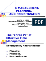 Time Management, Planning & Prioritization