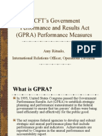 Department of Labor: Gpra
