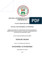 Implementación TPM taller automotriz