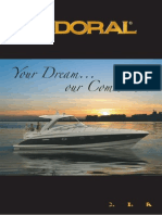 Doral Marine document features sport boats and cruisers specifications