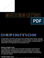Report - Invitation Letter