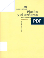 Bernabe Alberto Platon y El Orfismo