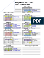 2013-2014 Math 6 Long Range Plans Web