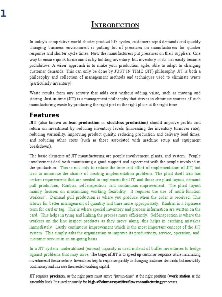 Just in Time | PDF | Computers | Technology & Engineering