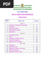 Agricultural Meteorology - Part - I