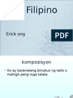 Filipino 1 Komposisyon