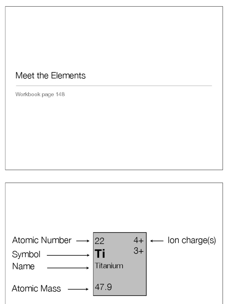 Titanium and Element Classification Guide | PDF | Technology & Engineering