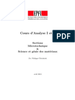 Cours Complet D - Analyse - Ecole Polytechnique Federale de Lausanne PDF